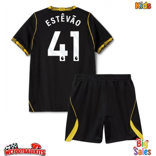 Chelsea Estevao Willian #41 Replica Away Stadium Kit for Kids 2026-27 Short Sleeve (+ pants)